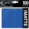 Eclipse Matte Standard Sleeves: Pacific Blue (100 Sleeves)