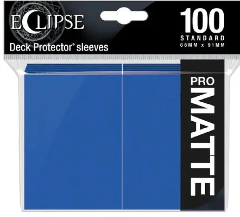 Eclipse Matte Standard Sleeves: Pacific Blue (100 Sleeves)