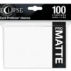Eclipse Matte Standard Sleeves: Arctic White (100 Sleeves)