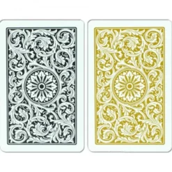 Elite 1546 Playing Cards Bridge Size Black/Gold Double Deck Set Copag