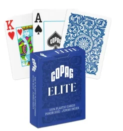 1546 Elite Poker size Jumbo index playing cards - Blue