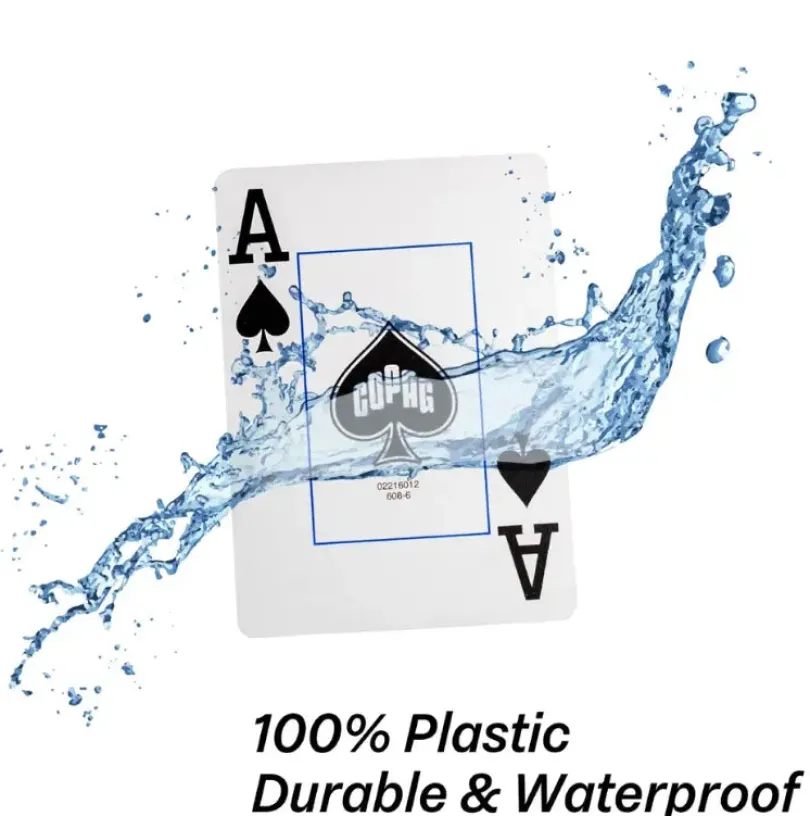 1546 Elite Poker size Jumbo index playing cards - Blue