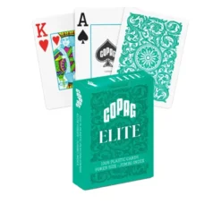 1546 Elite Poker size Jumbo index playing cards - Green