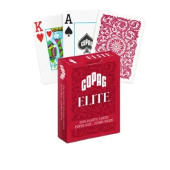 1546 Elite Poker Size Jumbo Index Playing Cards Red
