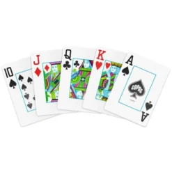 1546 Elite Poker size Jumbo index playing cards (black) Copag