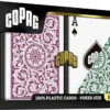 1546 Elite Poker size - Regular index playing cards double deck Burgundy/Green