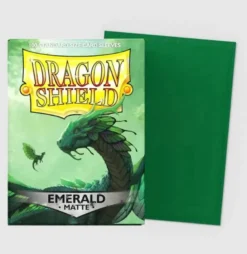 Emerald Matte Sleeves Standard Size 100 Dragon Shield