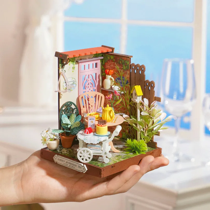 Fancy Tea Yard Diy Bokshelf Decoration Rolife Rolife