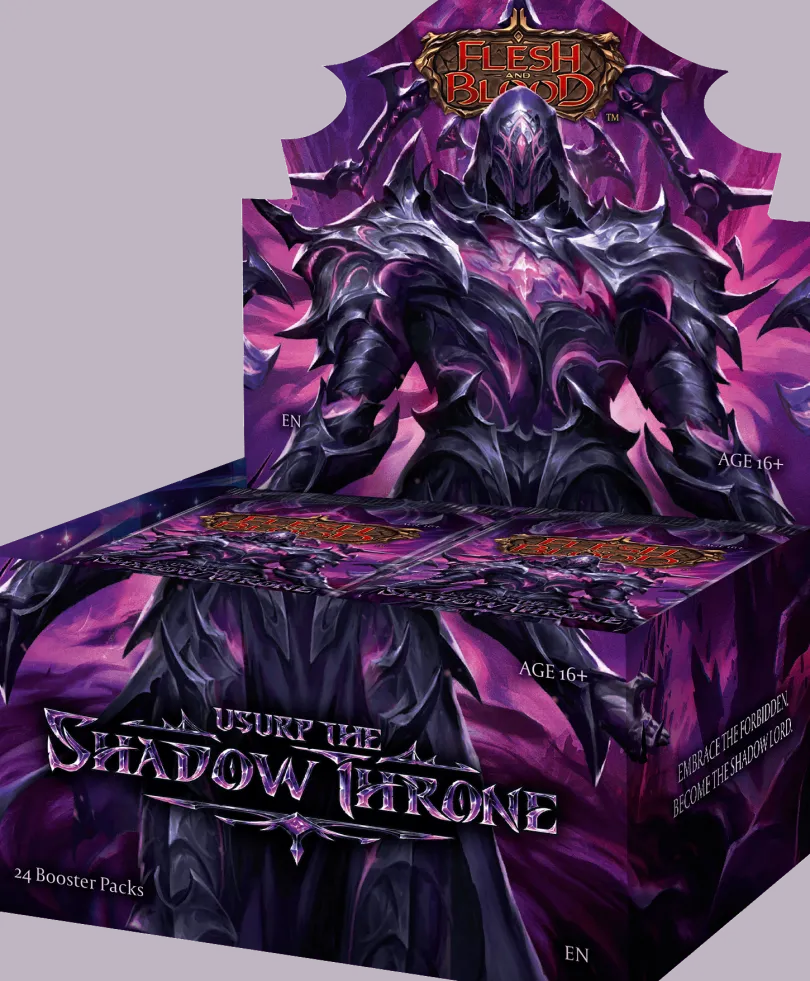 Flesh & Blood TCG - Usurp the Shadow Throne Booster Display (24 Packs)