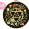 Floral Dice Korsstygnskit