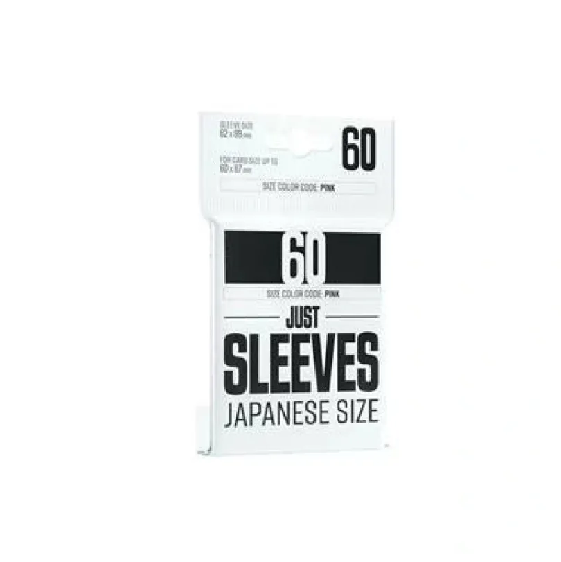 Gamegenic Just Sleeves Japanese Size Black 60 Sleeves Gamegenic