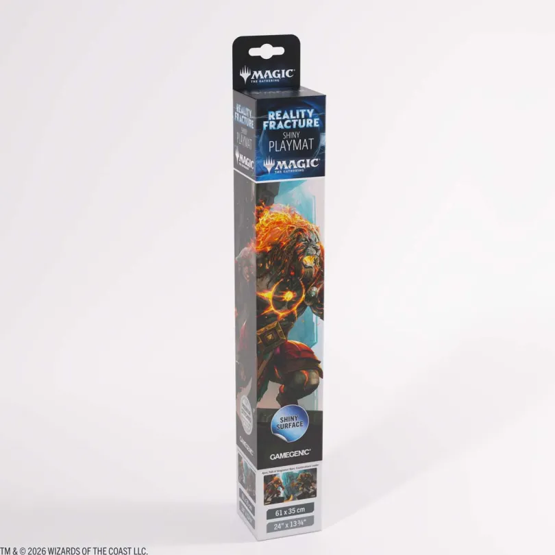 Gamegenic Magic The Gathering Reality Fracture Shiny Playmat - Ajani, Path of Vengeance/Ajani, Counterattack Leader
