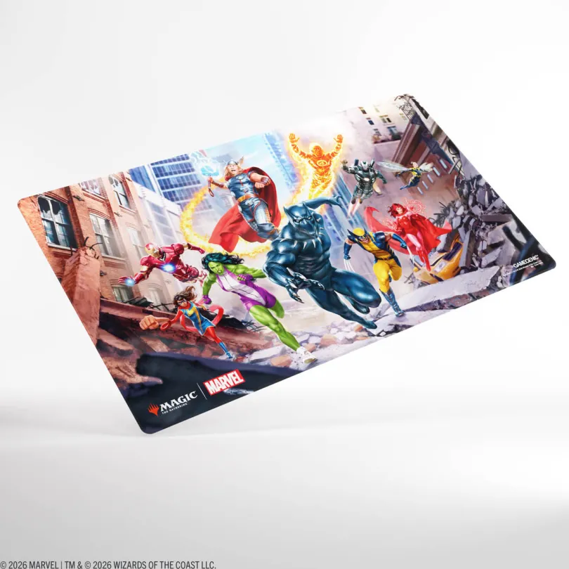 Gamegenic Magic The Gathering Marvel Super Heroes Shiny Playmat - Marvel Super Heroes