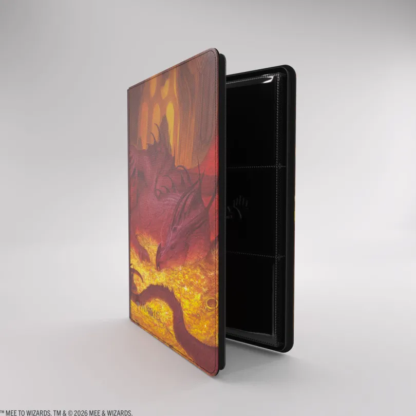 Gamegenic: Magic: The Gathering | The Hobbit Zip-Up Album 18-Pocket - Smaug's Mox Amber