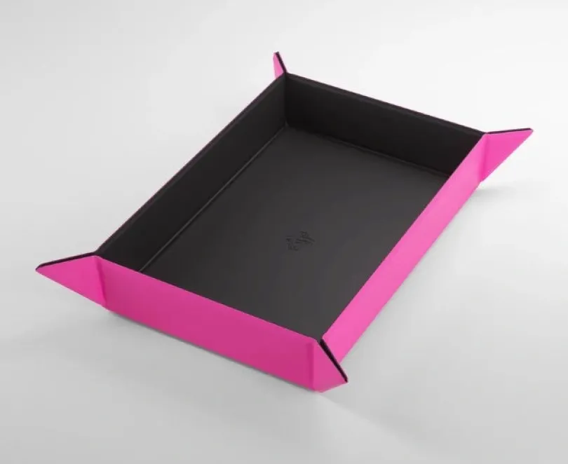 Gamegenic - Magnetic Dice Tray Rectangular: Black / Pink