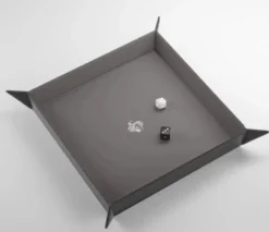 Gamegenic - Magnetic Dice Tray Square: Black / Grey