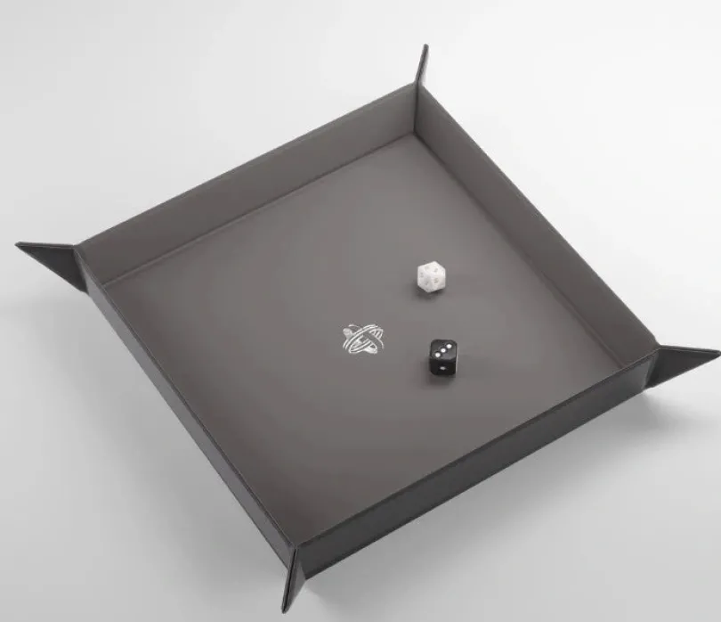 Gamegenic - Magnetic Dice Tray Square: Black / Grey