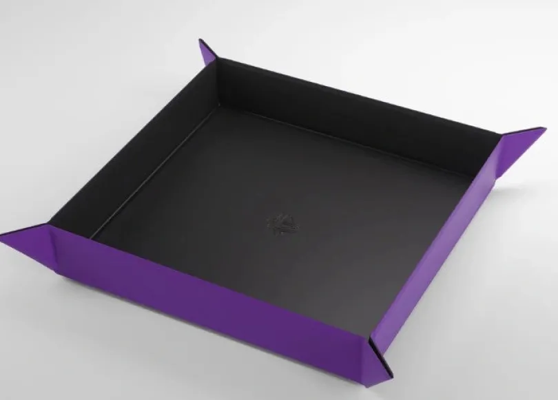 Gamegenic - Magnetic Dice Tray Square: Black / Purple