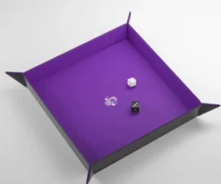 Gamegenic - Magnetic Dice Tray Square: Black / Purple