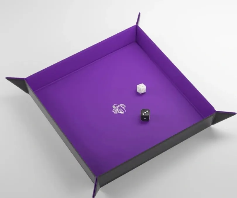 Gamegenic - Magnetic Dice Tray Square: Black / Purple