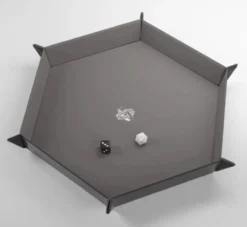 Gamegenic - Magnetic Dice Tray Hexagonal: Black / Gray