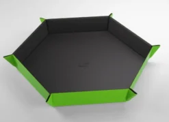 Gamegenic - Magnetic Dice Tray Hexagonal: Black / Green