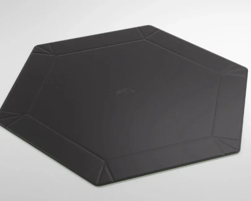 Gamegenic - Magnetic Dice Tray Hexagonal: Black / Green
