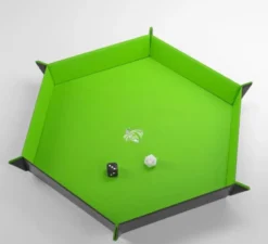 Gamegenic - Magnetic Dice Tray Hexagonal: Black / Green