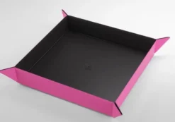 Gamegenic - Magnetic Dice Tray Square: Black / Pink
