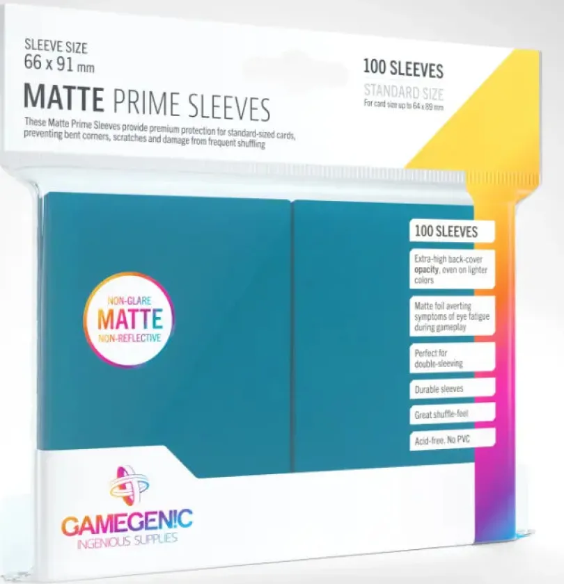 Gamegenic - Matte Prime Sleeves Blue (100 Sleeves)