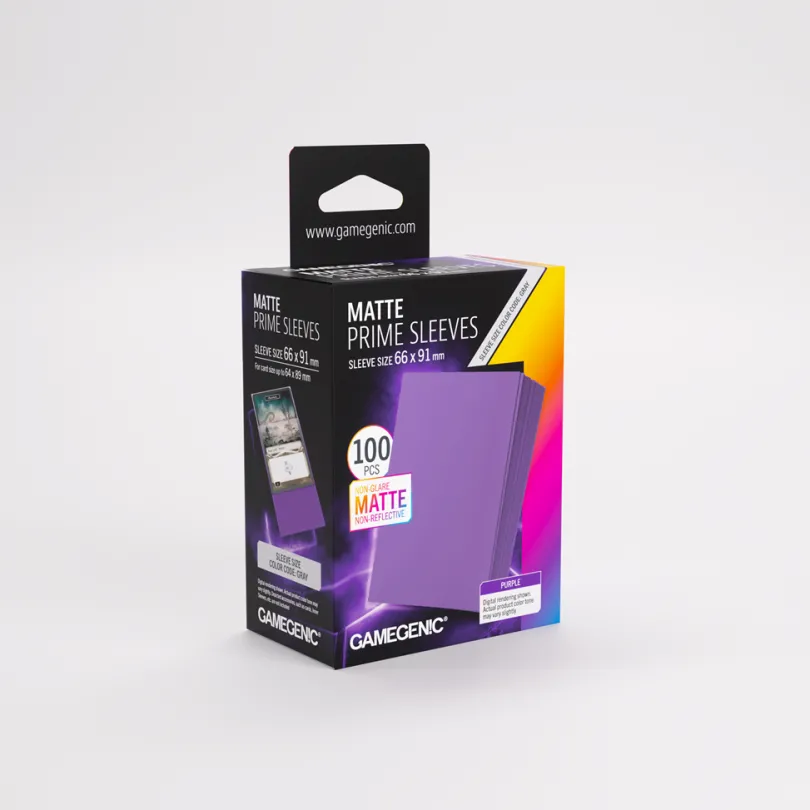 Gamegenic - Matte Prime Sleeves Purple 66x91