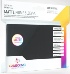 Gamegenic - Matte Prime Sleeves Black (100 Sleeves)