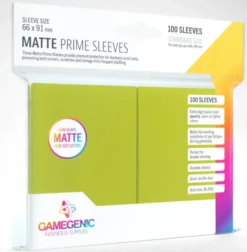 Gamegenic Matte Prime Sleeves Lime 100 Sleeves Gamegenic