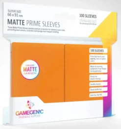 Gamegenic - Matte Prime Sleeves Orange (100 Sleeves)