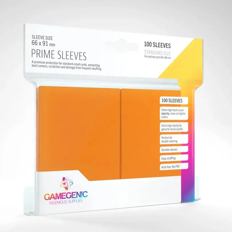 Gamegenic - Prime Sleeves Orange (100 Sleeves)