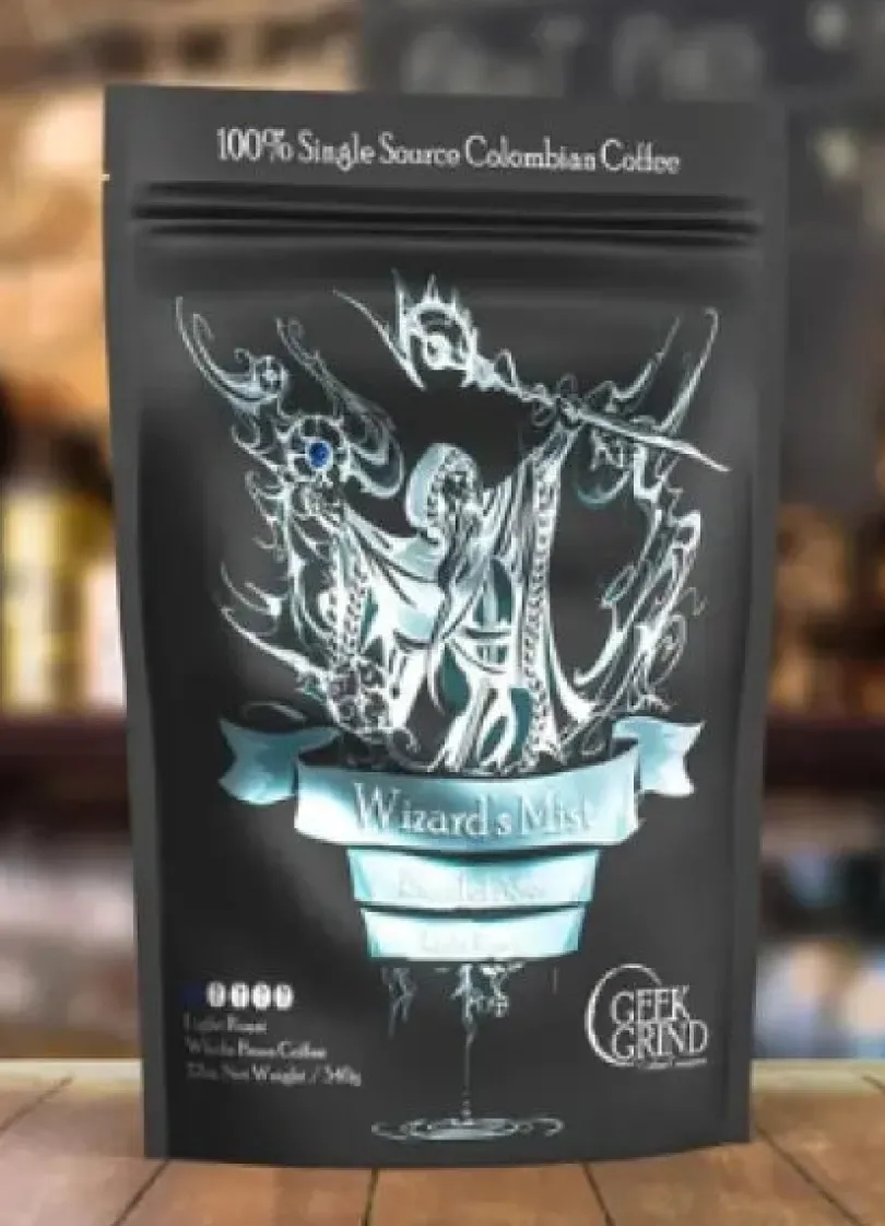 Geek Grind Coffee Wizards Mist Blend of Ages Whole Bean 12 oz