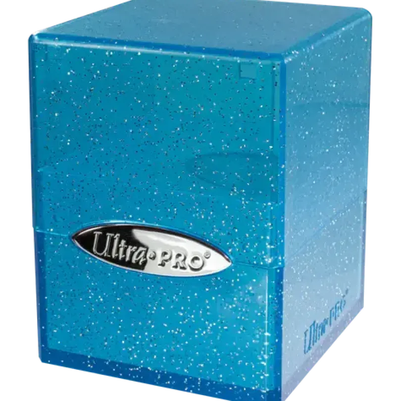 Glitter Satin Cube - Blue