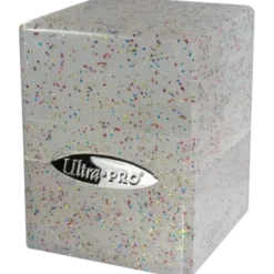 Glitter Satin Cube - Clear