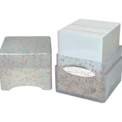 Glitter Satin Cube - Clear