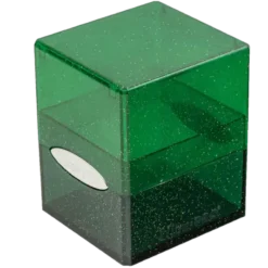Glitter Satin Cube - Green