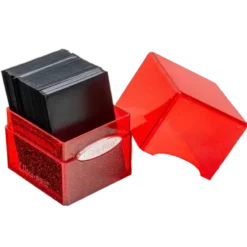 Glitter Satin Cube - Red