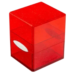 Glitter Satin Cube - Red
