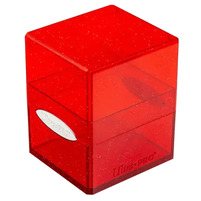 Glitter Satin Cube - Red