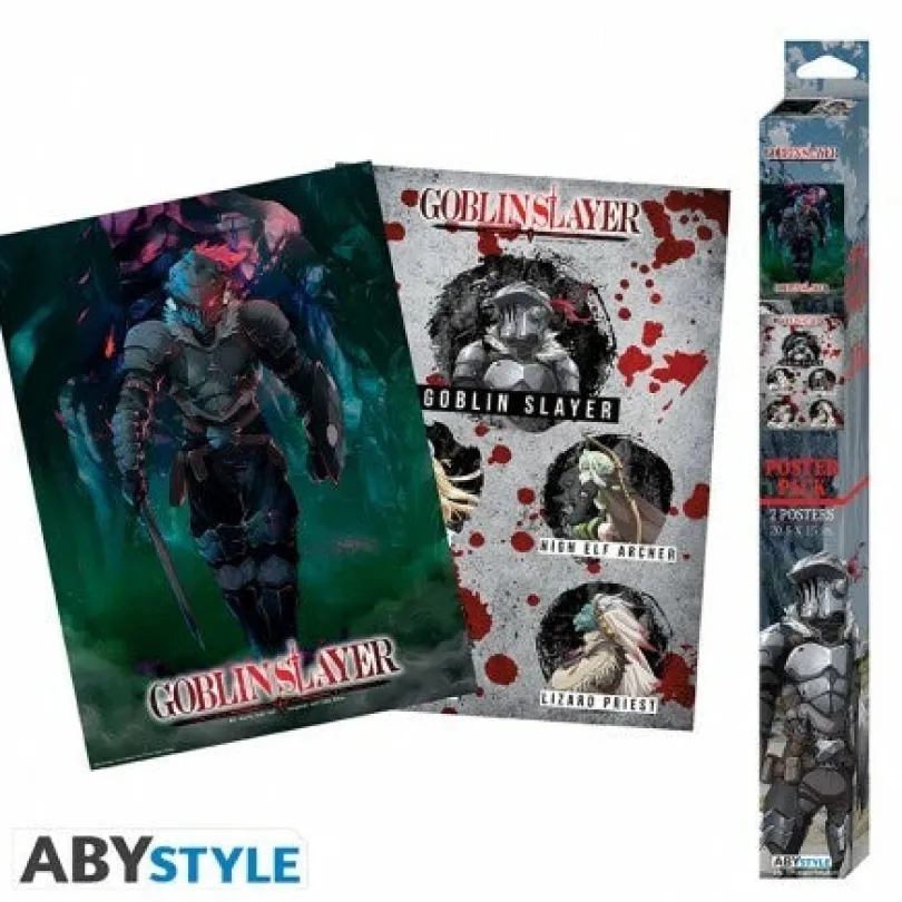 GOBLIN SLAYER - Set 2 Chibi Posters - Groupe & Slayer (30x40 cm)