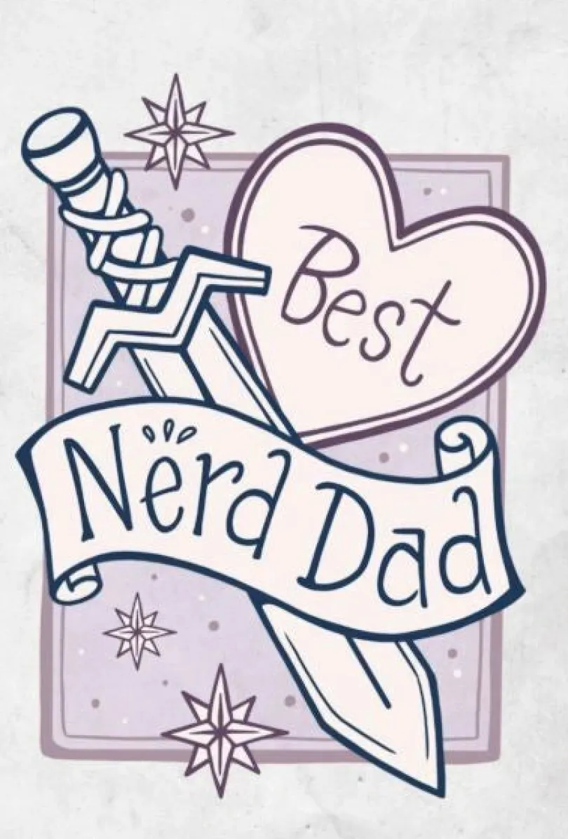 Gratulationskort - Best Nerd Dad