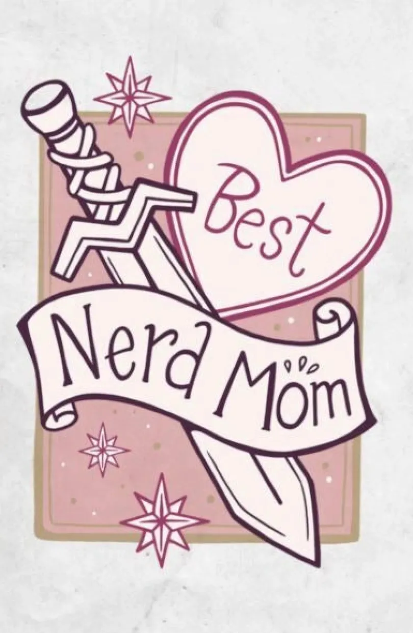 Gratulationskort Best Nerd Mom