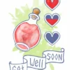 Gratulationskort - Get well soon