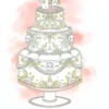 Gratulationskort - Goblin Wedding Cake