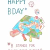 Gratulationskort - Happy BDay