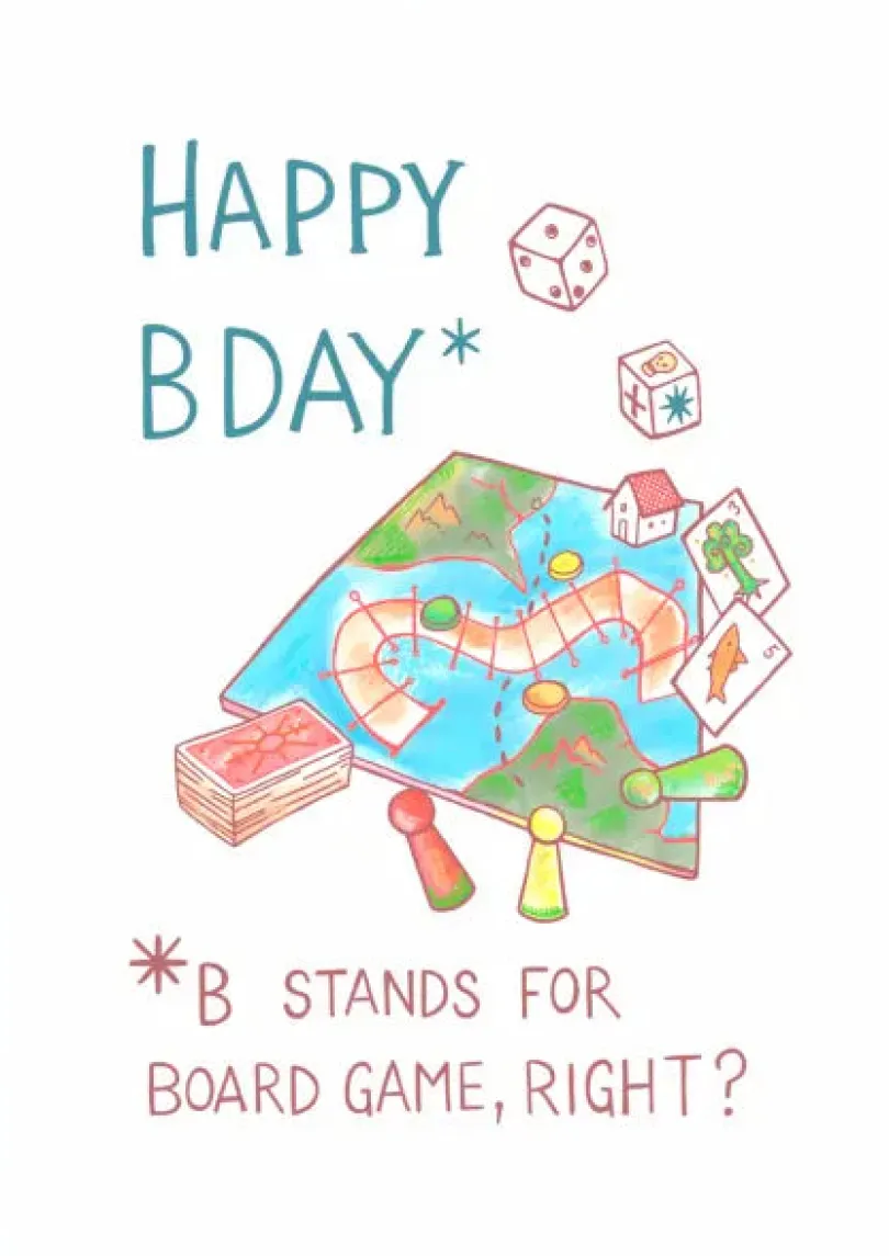 Gratulationskort - Happy BDay